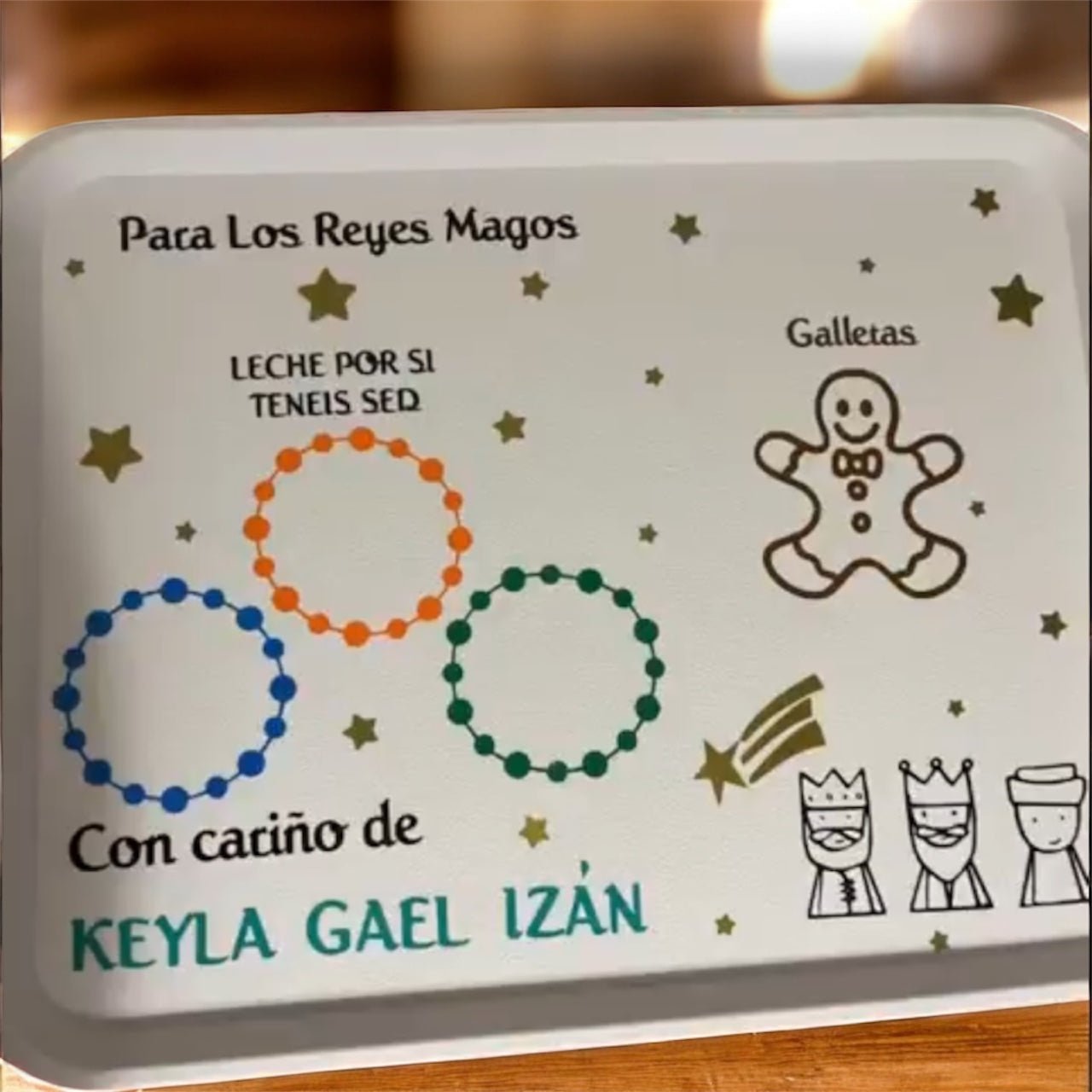 Bandeja para nuestros majestades - CREACIONESNOR